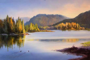 'Evening at Oxbow Bend', RL Biddinger