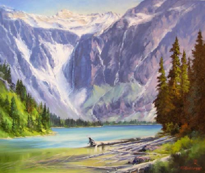 'First Trail View-Avalanche Lake', RL Biddinger