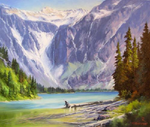 'First Trail View-Avalanche Lake', RL Biddinger